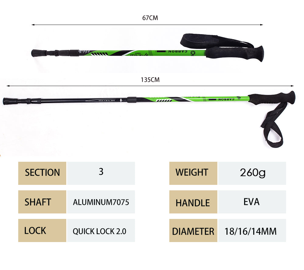 REKTO EVA Handle Telescopic Trekking pole