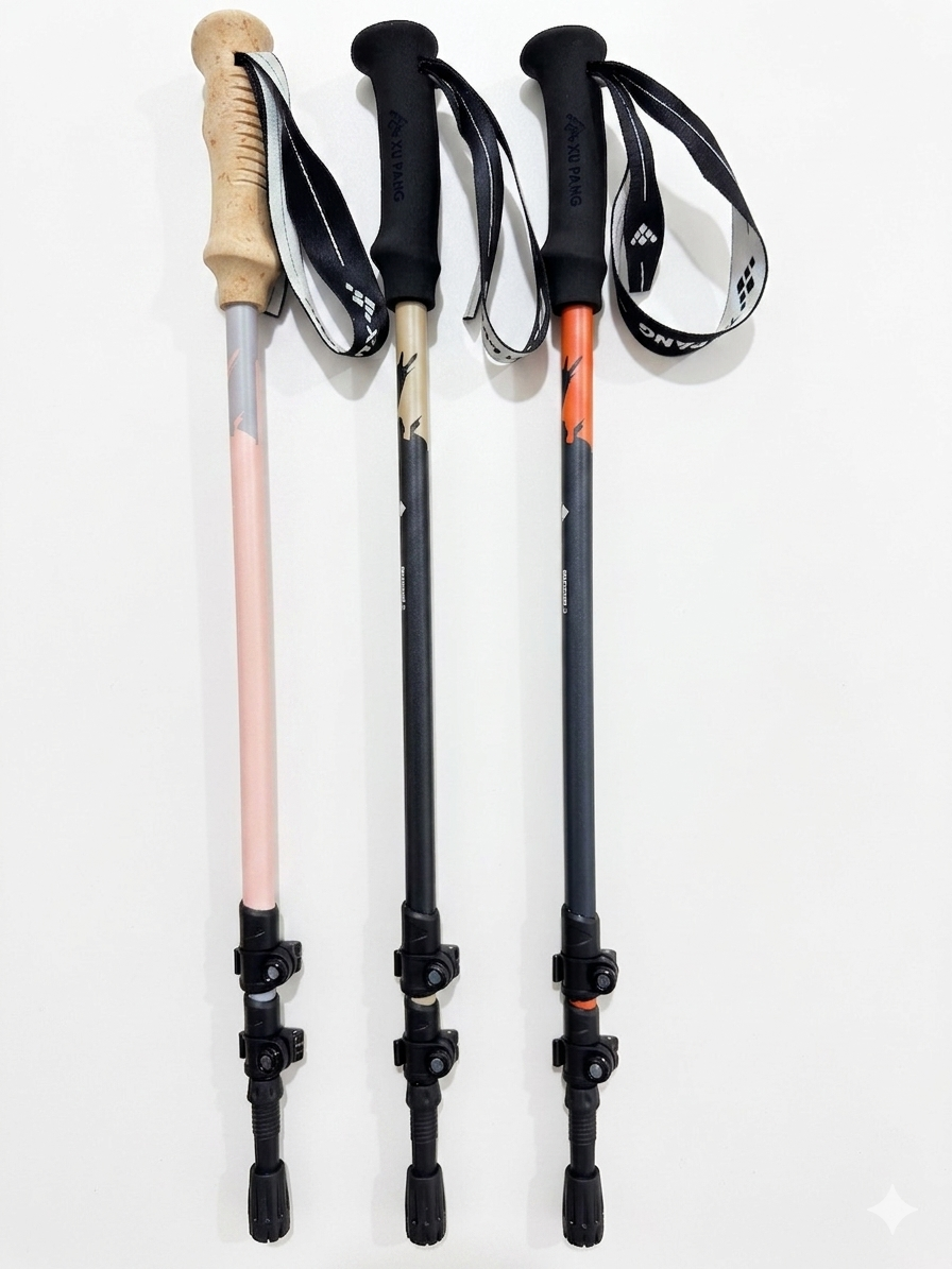 Wholesale EVA Handle 3-Section Telescopic Trekking Poles | OEM/ODM Factory Direct | REKTO Z-Pole Series