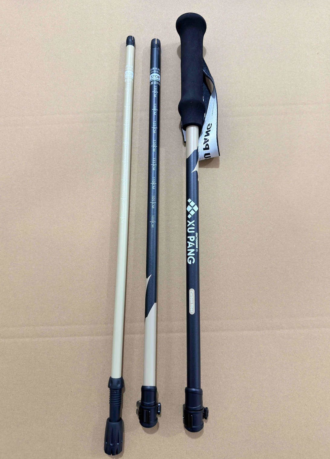 Wholesale EVA Handle 3-Section Telescopic Trekking Poles | OEM/ODM Factory Direct | REKTO Z-Pole Series