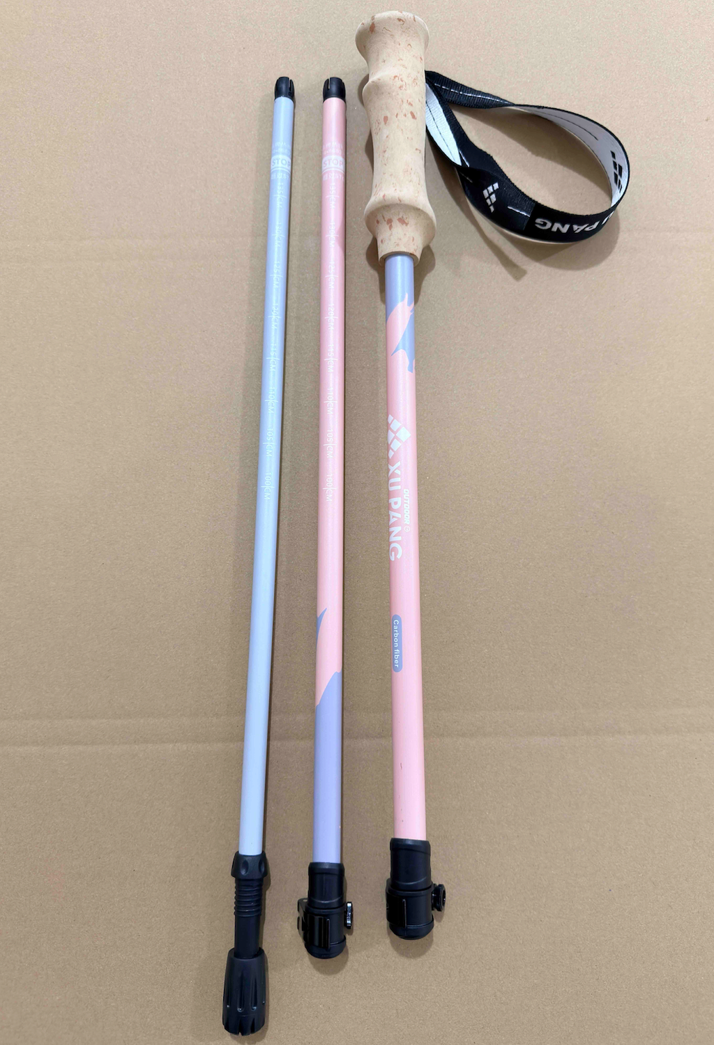 Wholesale EVA Handle 3-Section Telescopic Trekking Poles | OEM/ODM Factory Direct | REKTO Z-Pole Series