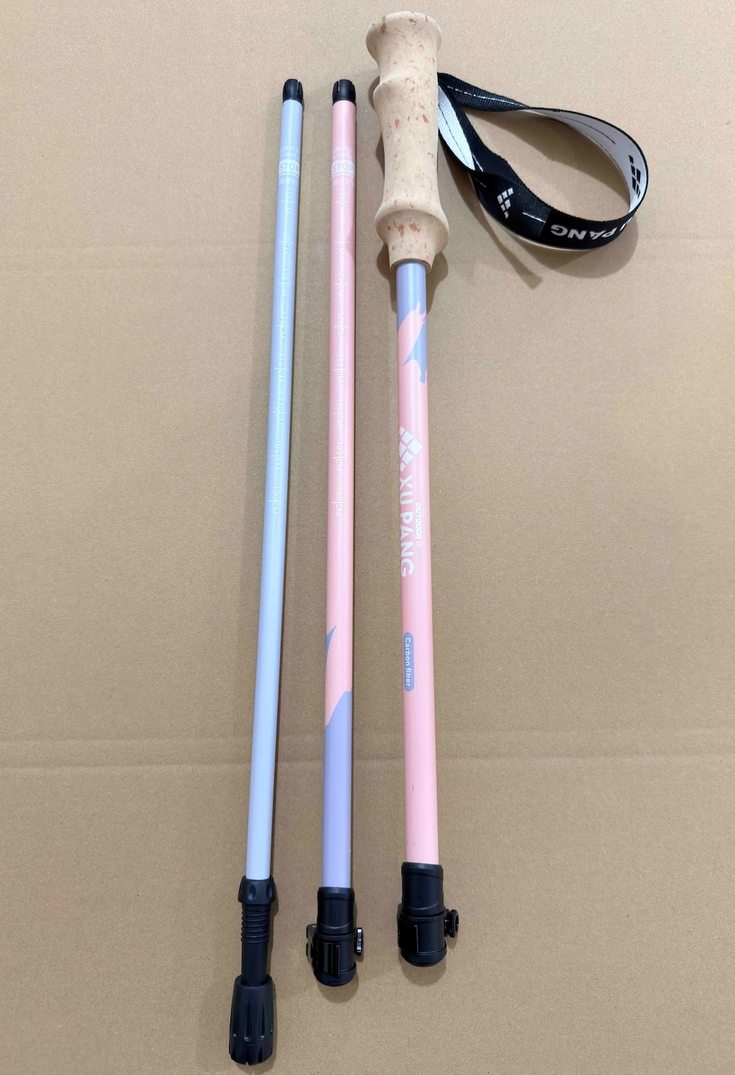 Wholesale EVA Handle 3-Section Telescopic Trekking Poles | OEM/ODM Factory Direct | REKTO Z-Pole Series
