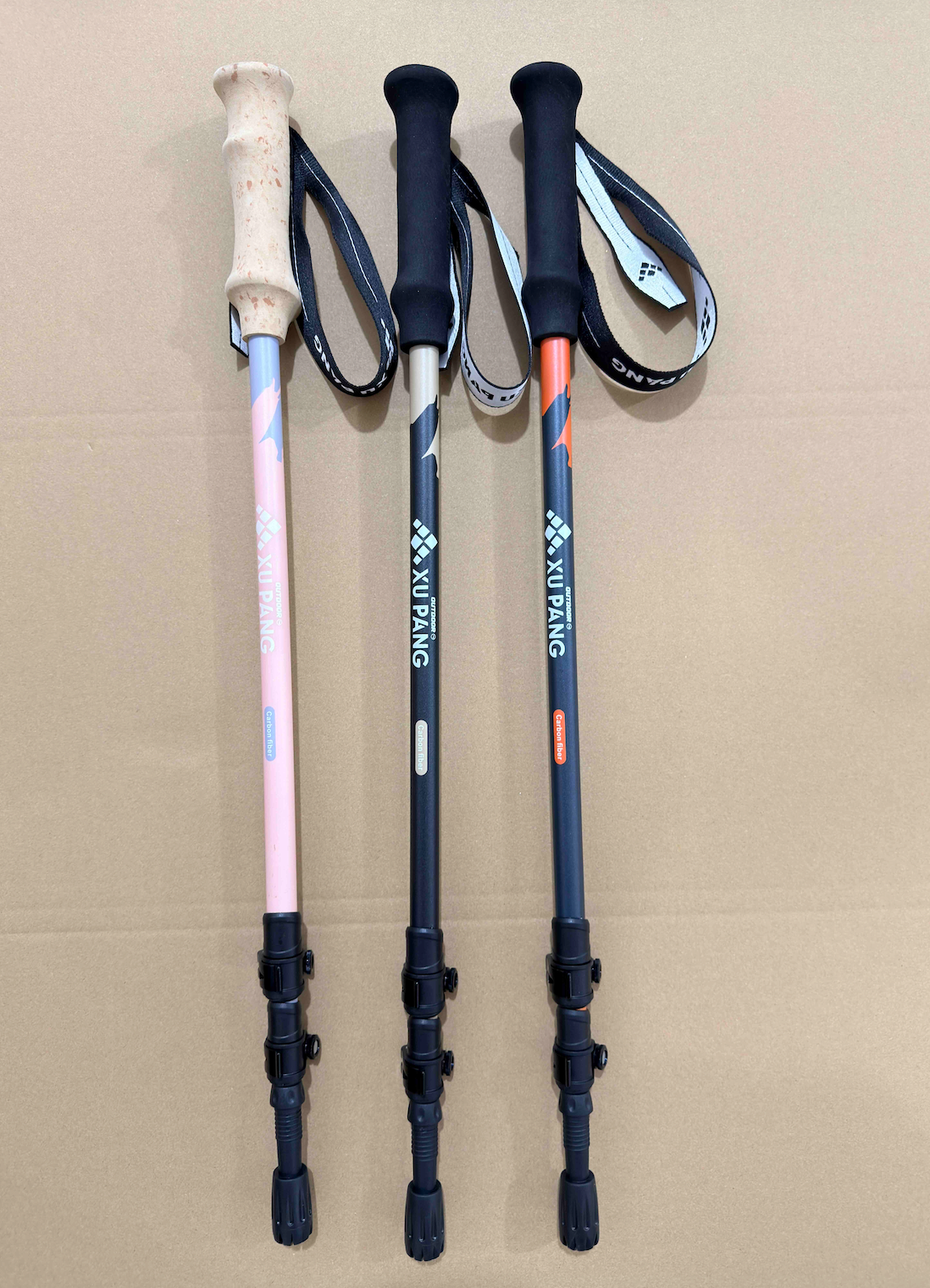 Wholesale EVA Handle 3-Section Telescopic Trekking Poles | OEM/ODM Factory Direct | REKTO Z-Pole Series