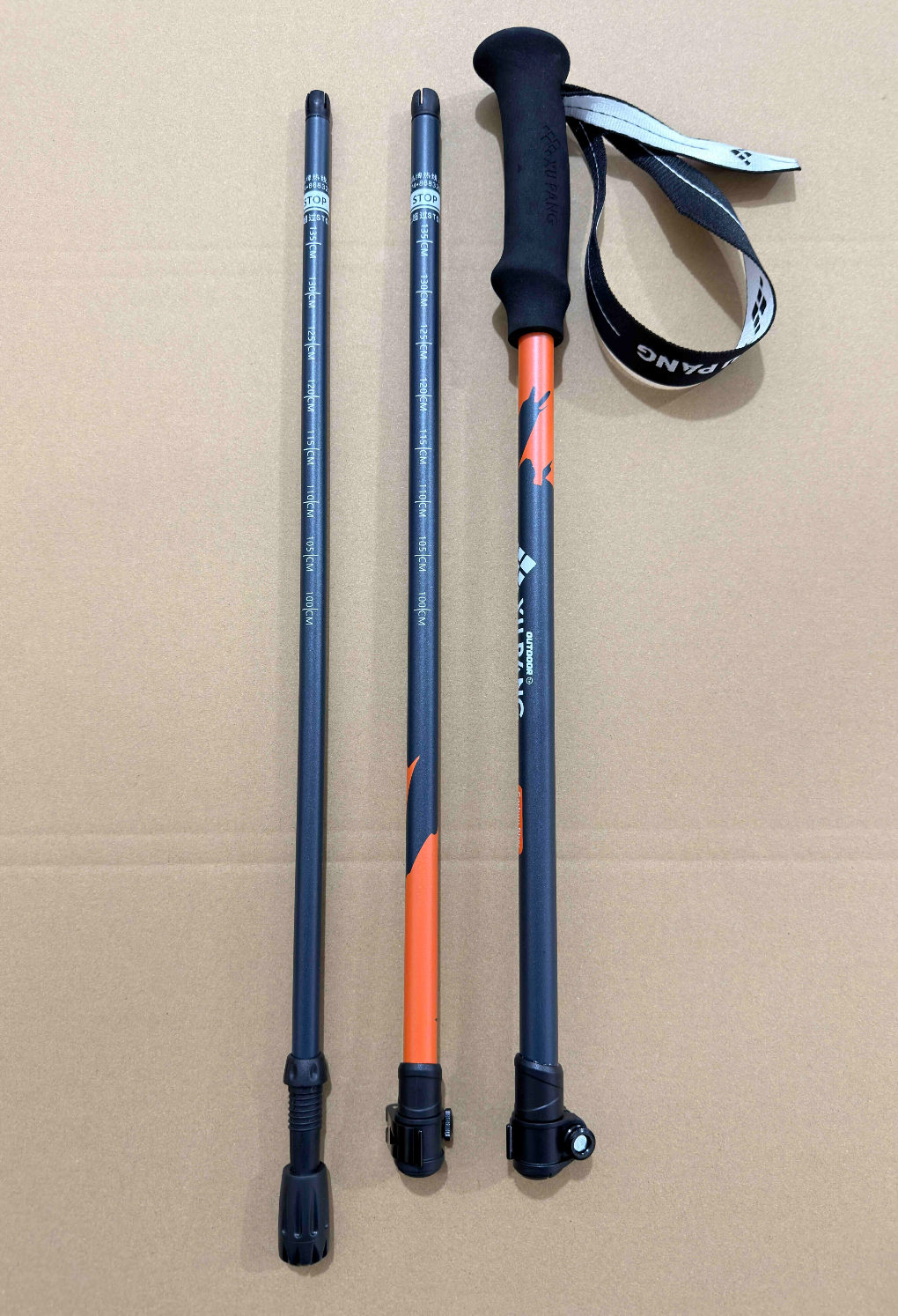 Wholesale EVA Handle 3-Section Telescopic Trekking Poles | OEM/ODM Factory Direct | REKTO Z-Pole Series