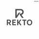 深灰色透明背景REKTO Logo